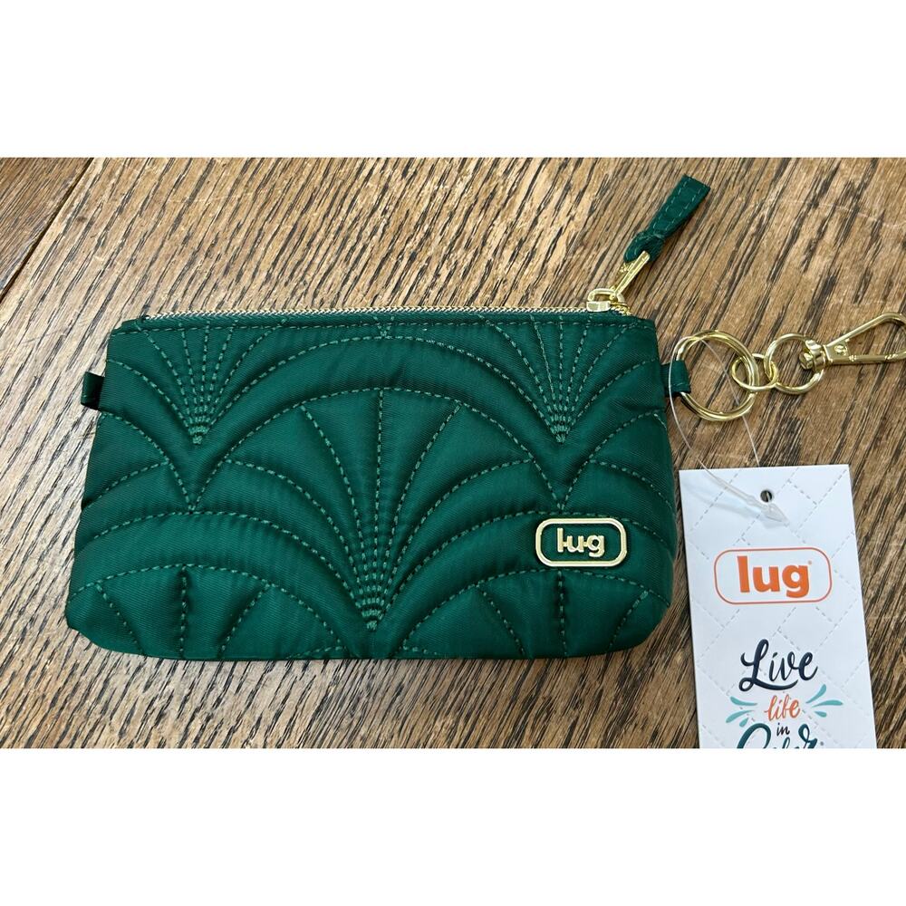 NWT Lug x Wicked Metro XL ID Coin Pouch Special Edition in Wickedly Green RFID